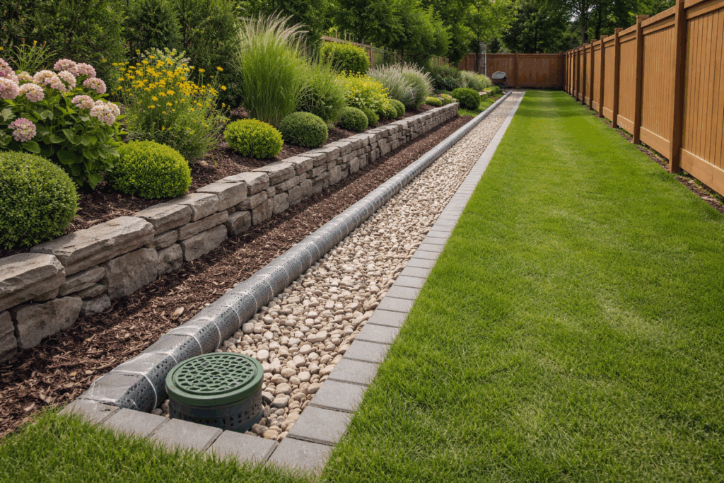 Дренаж вокруг участка